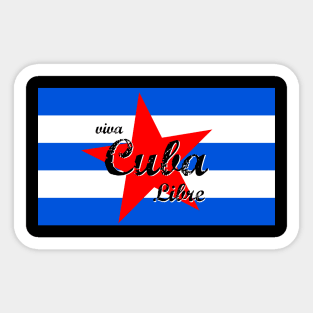 viva cuba libre Sticker